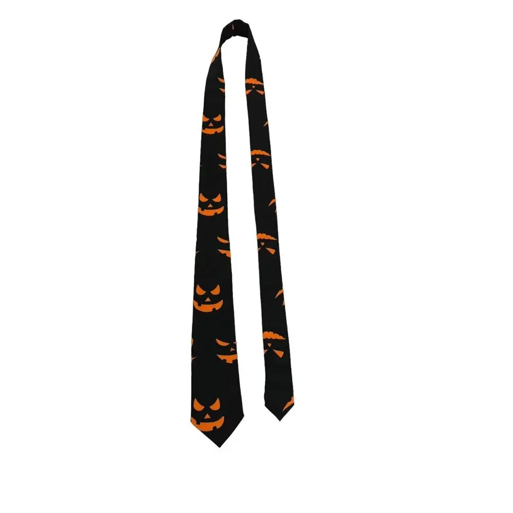 Opposuits Halloween Jack O Lantern Pumpkins Novelty Necktie Polyester Black